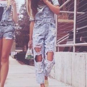 Carmar LF overalls sabia distressed size small